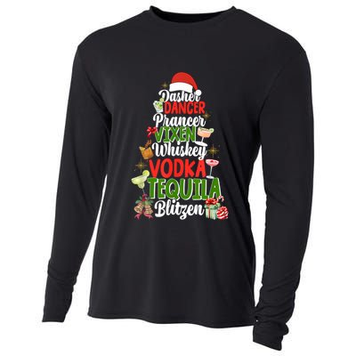 Dasher Dancer Prancer Vixen Moscato Vodka Tequila Blitzen Cooling Performance Long Sleeve Crew