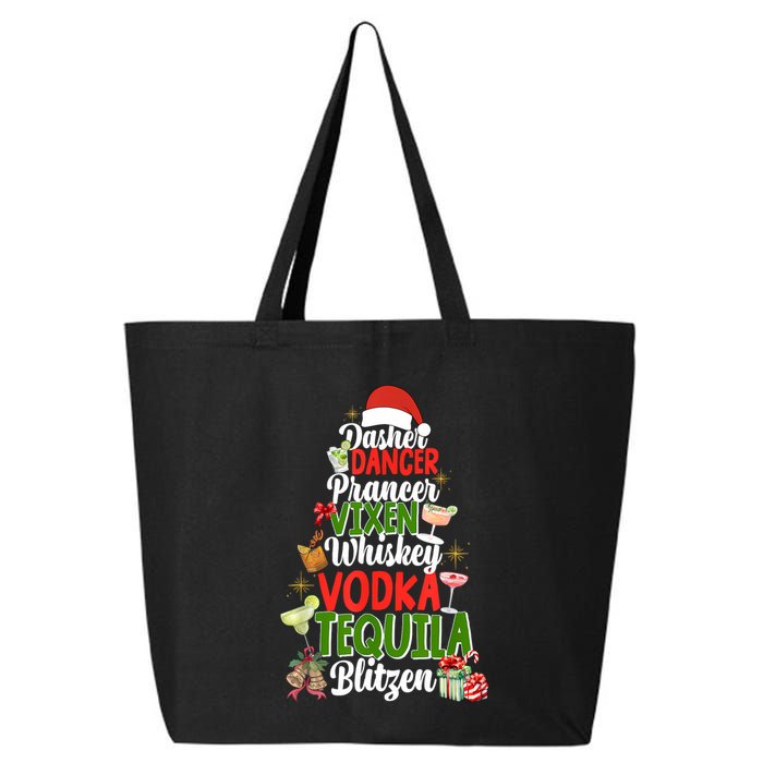 Dasher Dancer Prancer Vixen Moscato Vodka Tequila Blitzen 25L Jumbo Tote