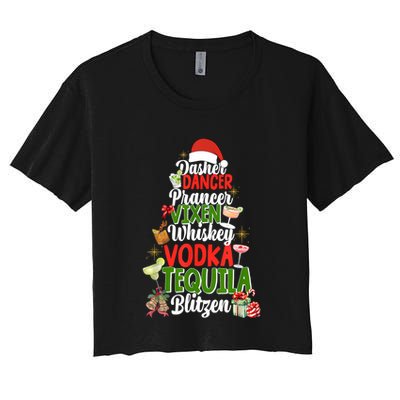 Dasher Dancer Prancer Vixen Moscato Vodka Tequila Blitzen Crop Top
