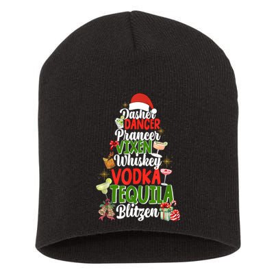 Dasher Dancer Prancer Vixen Moscato Vodka Tequila Blitzen Short Acrylic Beanie