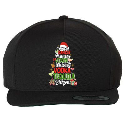 Dasher Dancer Prancer Vixen Moscato Vodka Tequila Blitzen Wool Snapback Cap
