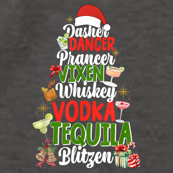 Dasher Dancer Prancer Vixen Moscato Vodka Tequila Blitzen Vector Backpack
