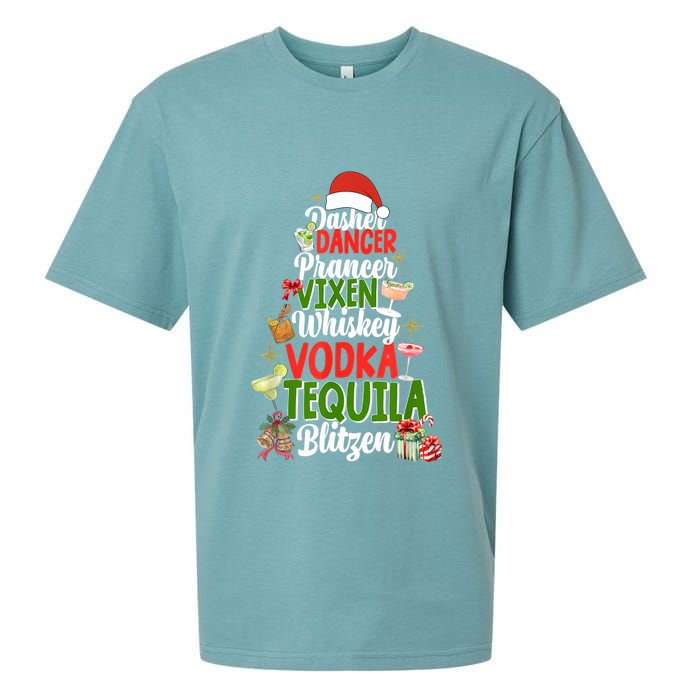 Dasher Dancer Prancer Vixen Moscato Vodka Tequila Blitzen Sueded Cloud Jersey T-Shirt