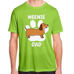 Dachshund Dad Papa Daddy Pa Father For Father’s Day Doxie Adult ChromaSoft Performance T-Shirt