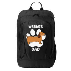 Dachshund Dad Papa Daddy Pa Father For Father’s Day Doxie City Backpack