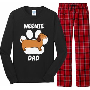 Dachshund Dad Papa Daddy Pa Father For Father’s Day Doxie Long Sleeve Pajama Set