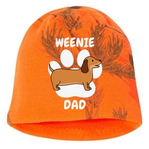 Dachshund Dad Papa Daddy Pa Father For Father’s Day Doxie Kati - Camo Knit Beanie