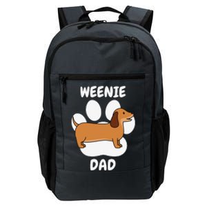 Dachshund Dad Papa Daddy Pa Father For Father’s Day Doxie Daily Commute Backpack