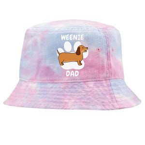 Dachshund Dad Papa Daddy Pa Father For Father’s Day Doxie Tie-Dyed Bucket Hat