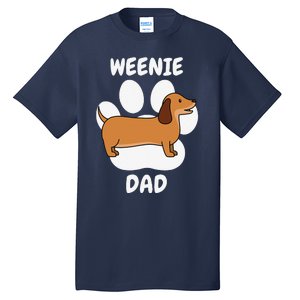 Dachshund Dad Papa Daddy Pa Father For Father’s Day Doxie Tall T-Shirt