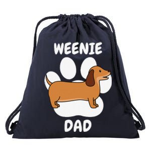 Dachshund Dad Papa Daddy Pa Father For Father’s Day Doxie Drawstring Bag