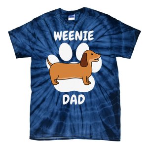 Dachshund Dad Papa Daddy Pa Father For Father’s Day Doxie Tie-Dye T-Shirt