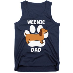 Dachshund Dad Papa Daddy Pa Father For Father’s Day Doxie Tank Top