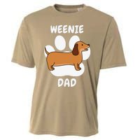 Dachshund Dad Papa Daddy Pa Father For Father’s Day Doxie Cooling Performance Crew T-Shirt