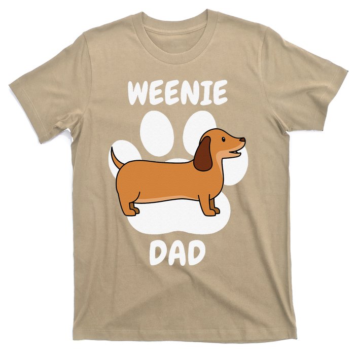 Dachshund Dad Papa Daddy Pa Father For Father’s Day Doxie T-Shirt