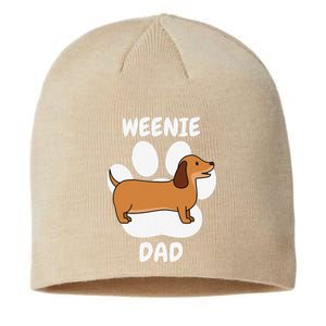 Dachshund Dad Papa Daddy Pa Father For Father’s Day Doxie Sustainable Beanie