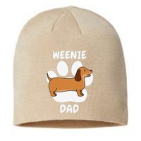 Dachshund Dad Papa Daddy Pa Father For Father’s Day Doxie Sustainable Beanie