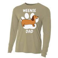 Dachshund Dad Papa Daddy Pa Father For Father’s Day Doxie Cooling Performance Long Sleeve Crew