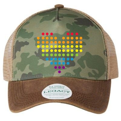 Dot Day Polka Dots Dotted Heart Legacy Tie Dye Trucker Hat