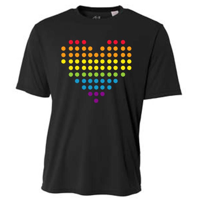 Dot Day Polka Dots Dotted Heart Cooling Performance Crew T-Shirt