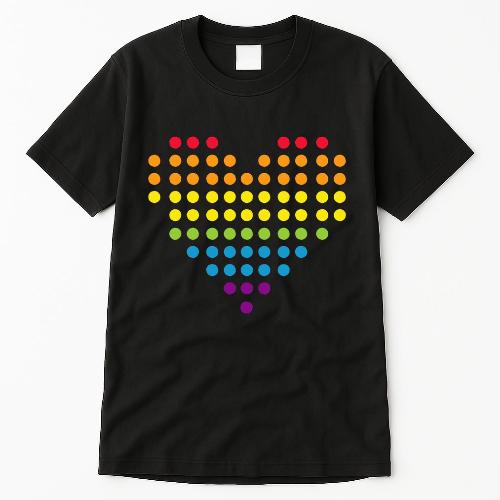Dot Day Polka Dots Dotted Heart Tall T-Shirt