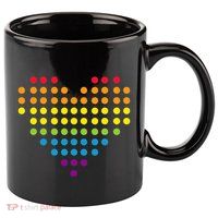Dot Day Polka Dots Dotted Heart 11oz C Handle Ceramic Mug