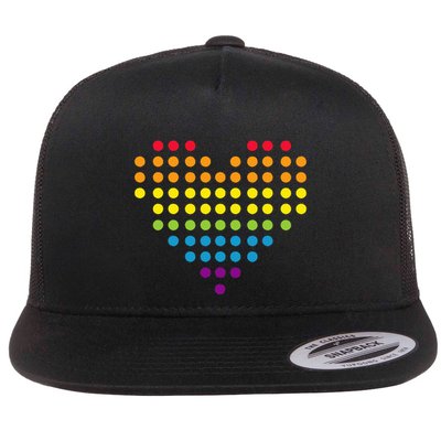 Dot Day Polka Dots Dotted Heart Flatbill Hat