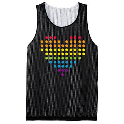 Dot Day Polka Dots Dotted Heart Mesh Reversible Basketball Jersey Tank