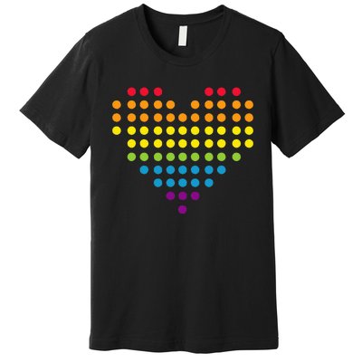 Dot Day Polka Dots Dotted Heart Premium T-Shirt