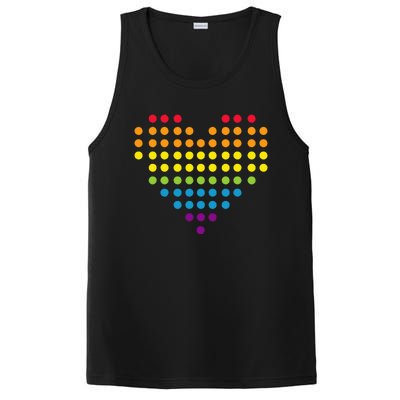 Dot Day Polka Dots Dotted Heart PosiCharge Competitor Tank