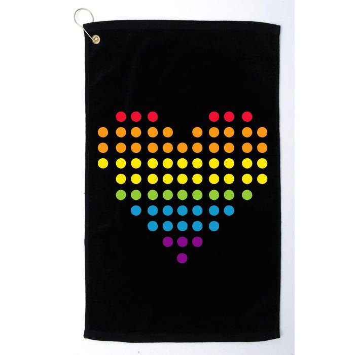 Dot Day Polka Dots Dotted Heart Golf Towel