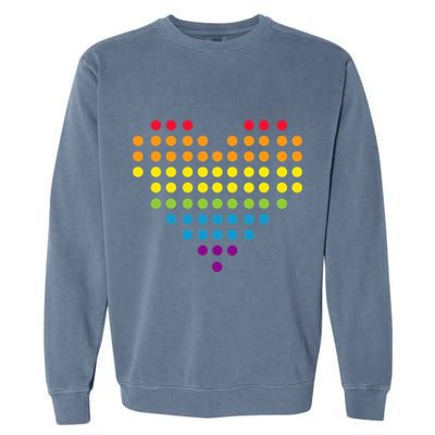 Dot Day Polka Dots Dotted Heart Garment-Dyed Sweatshirt