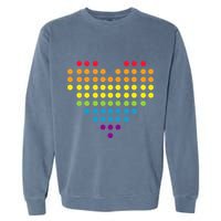 Dot Day Polka Dots Dotted Heart Garment-Dyed Sweatshirt