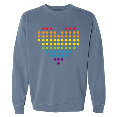 Dot Day Polka Dots Dotted Heart Garment-Dyed Sweatshirt