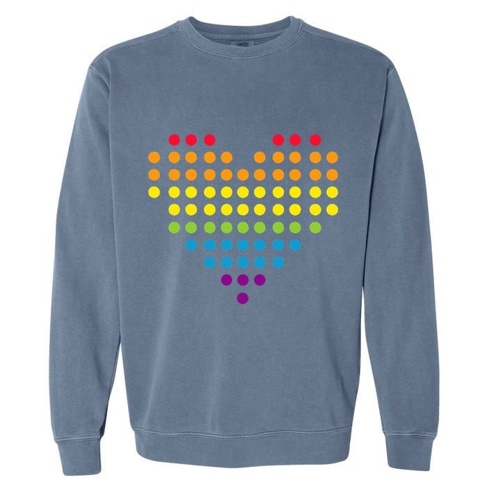 Dot Day Polka Dots Dotted Heart Garment-Dyed Sweatshirt