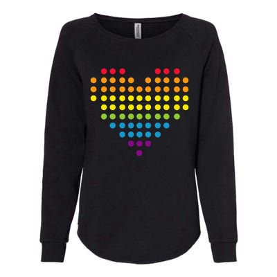 Dot Day Polka Dots Dotted Heart Womens California Wash Sweatshirt