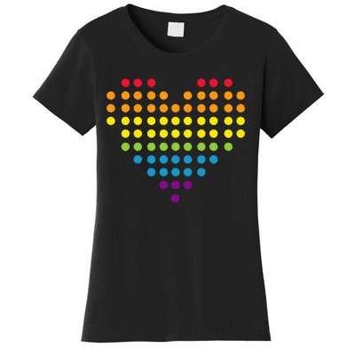 Dot Day Polka Dots Dotted Heart Women's T-Shirt