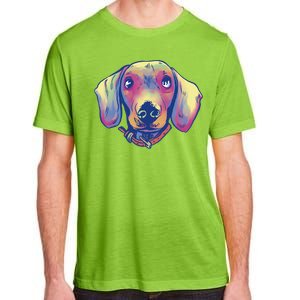 Dachshund Dog Portrait Adult ChromaSoft Performance T-Shirt