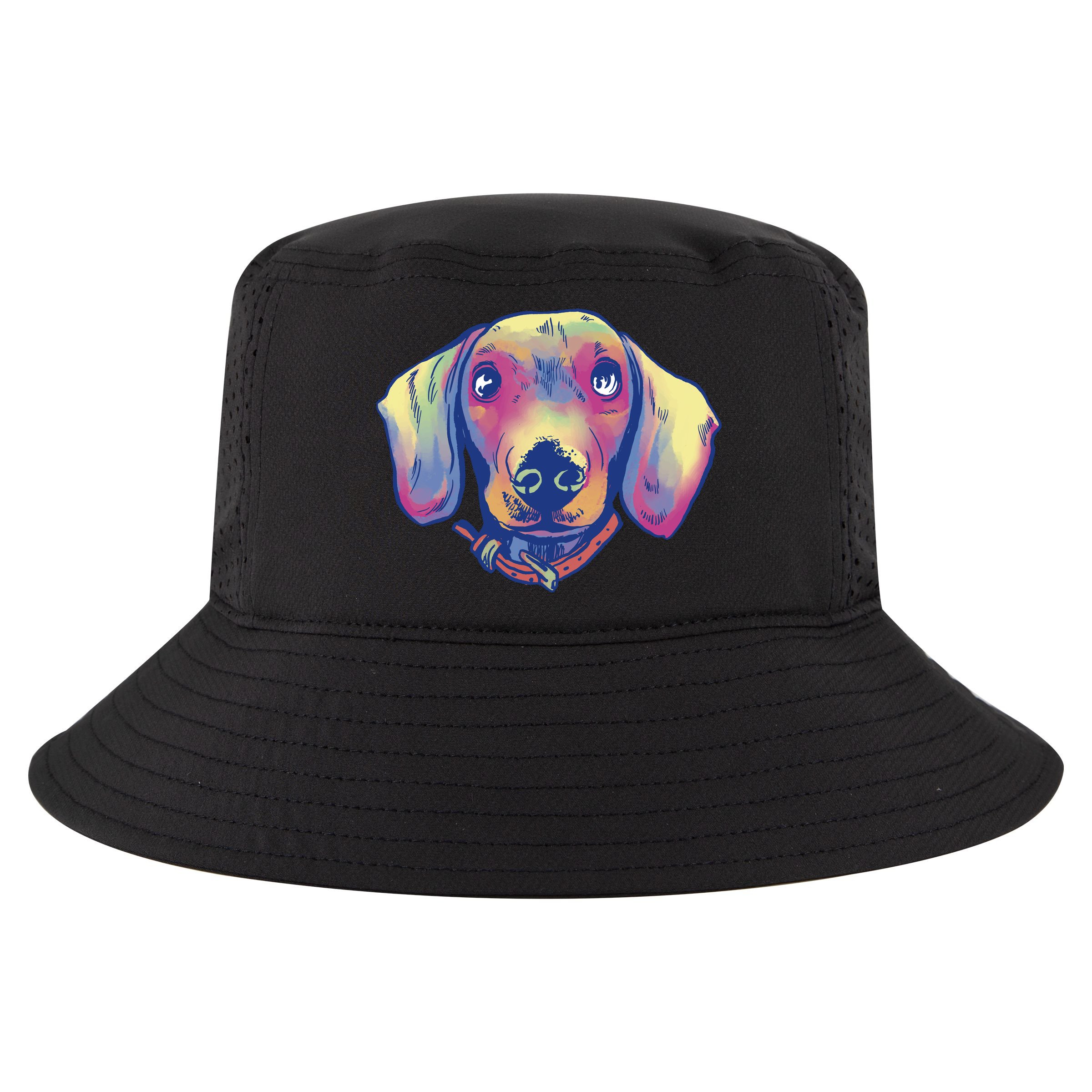 Dachshund Dog Portrait Cool Comfort Performance Bucket Hat