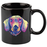 Dachshund Dog Portrait 11oz C Handle Ceramic Mug