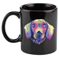 Dachshund Dog Portrait 11oz C Handle Ceramic Mug
