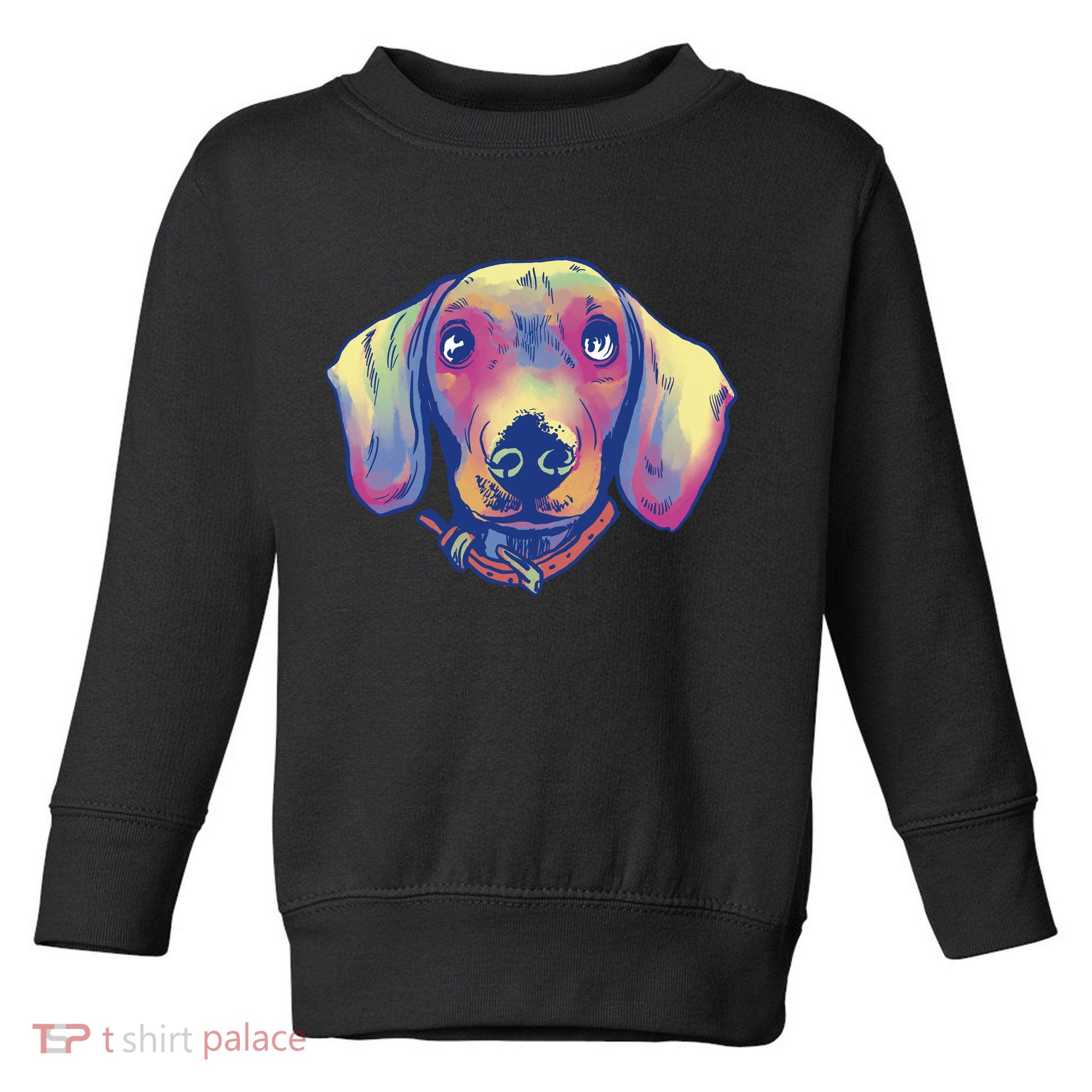 Dachshund Dog Portrait Toddler Sweatshirt
