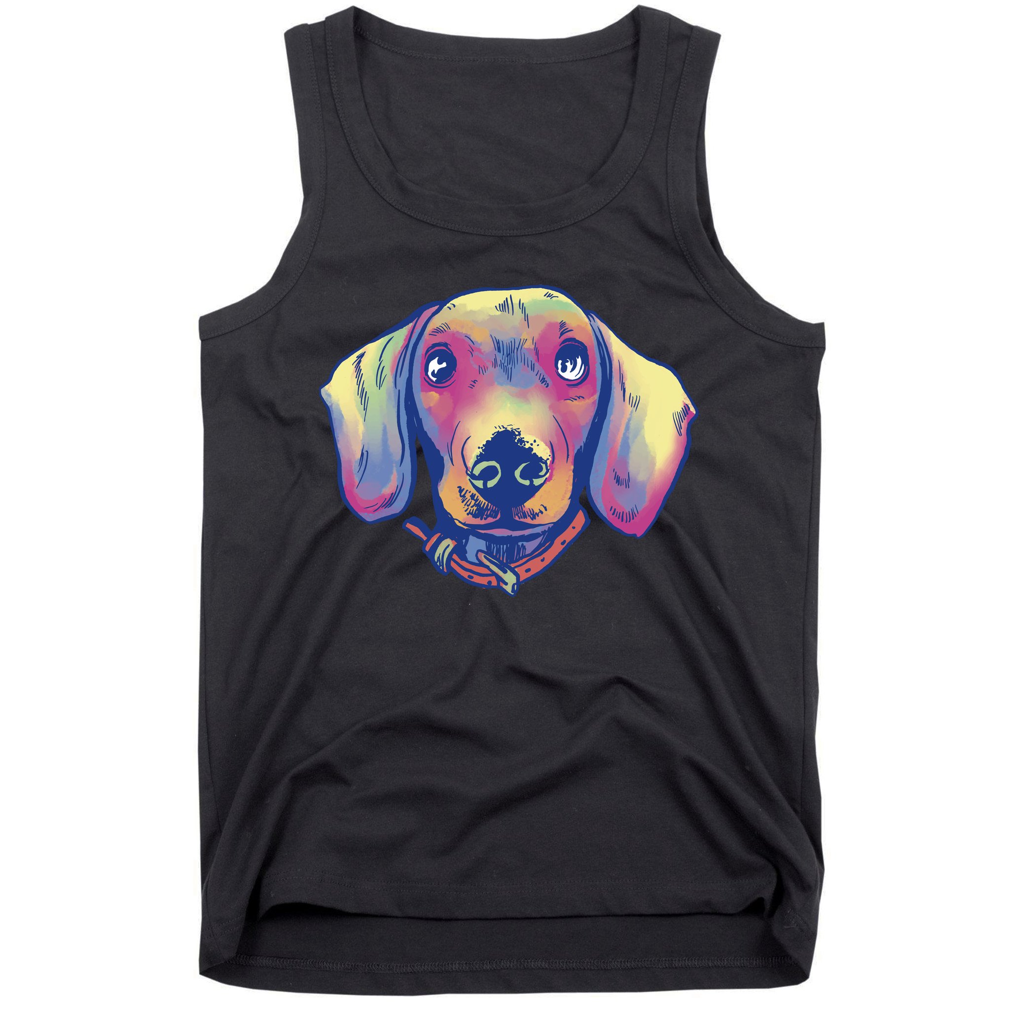 Dachshund Dog Portrait Tank Top