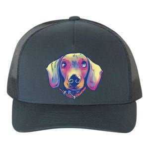 Dachshund Dog Portrait Yupoong Adult 5-Panel Trucker Hat