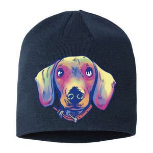 Dachshund Dog Portrait Sustainable Beanie