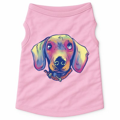 Dachshund Dog Portrait Doggie Tank