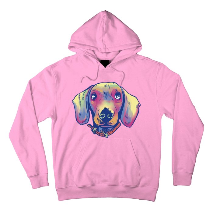 Dachshund Dog Portrait Hoodie