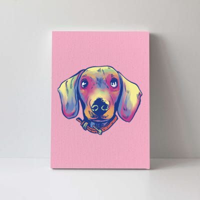 Dachshund Dog Portrait Canvas