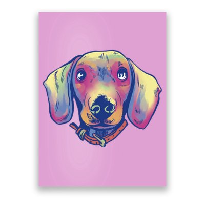 Dachshund Dog Portrait Poster