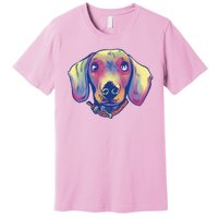 Dachshund Dog Portrait Premium T-Shirt